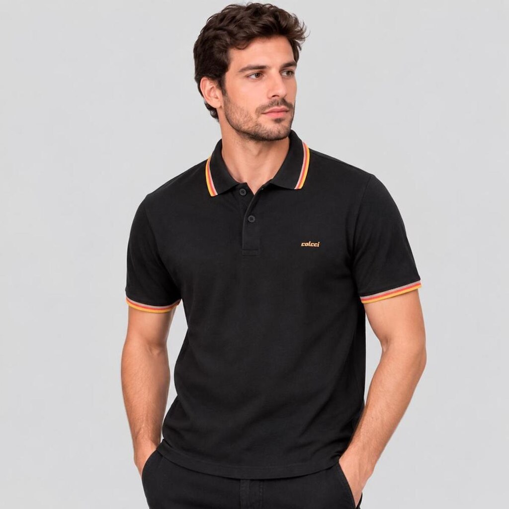 Camisa Polo Colcci Triple Line Masculino