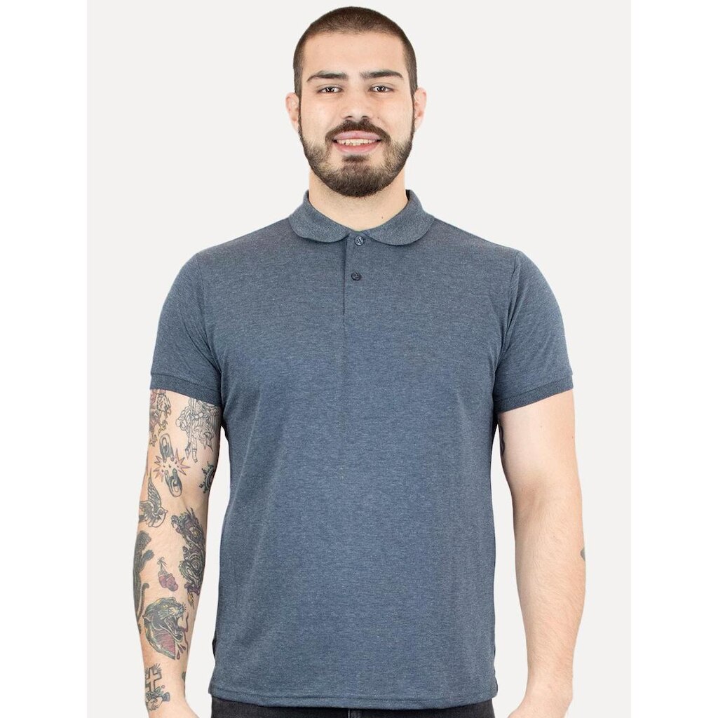 Camisa Polo Dixen Piquet Gola Lisa Masculina