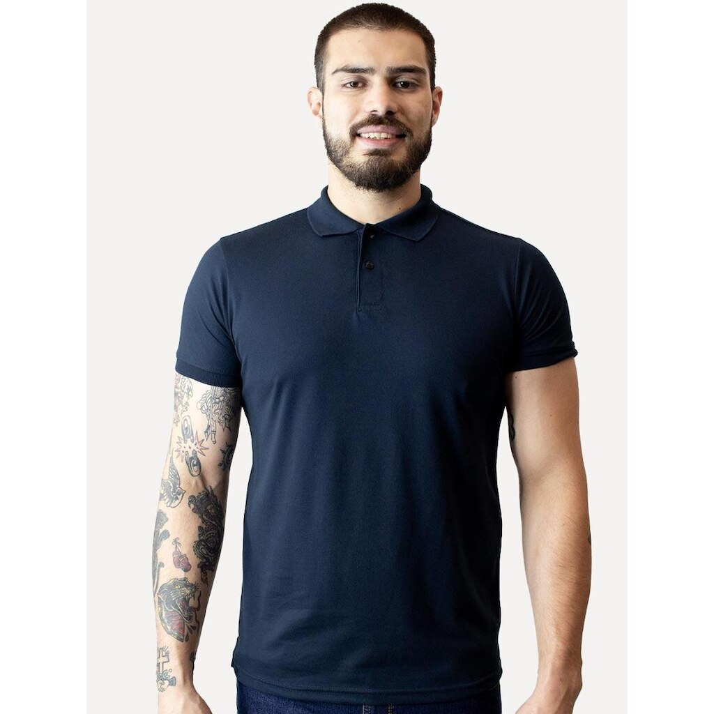Camisa Polo Dixen Piquet Gola Lisa Masculina