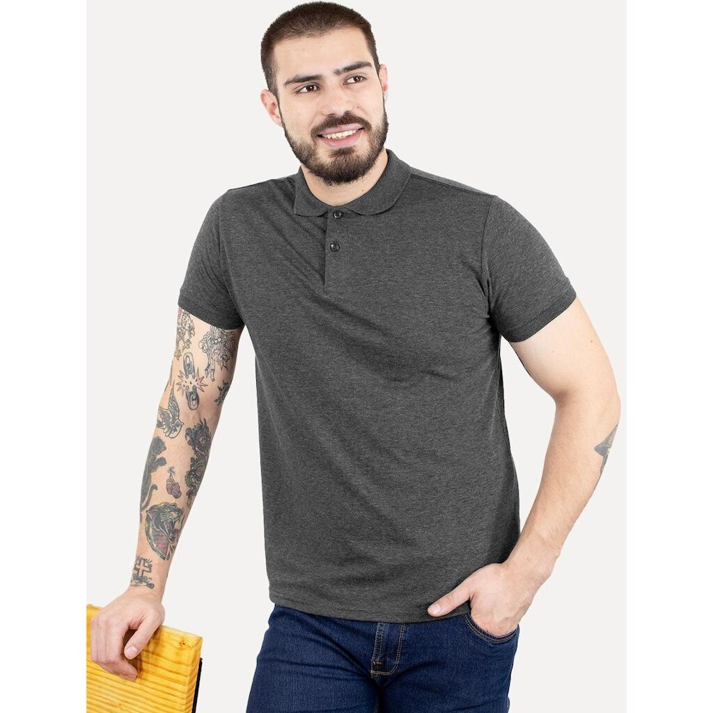 Camisa Polo Dixen Piquet Gola Lisa Masculina
