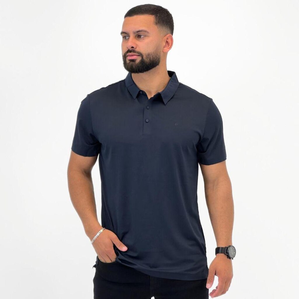 Camisa Polo Dixie Manga Curta Slim Masculina