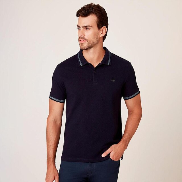 Camisa Polo Dudalina Favo Textura Masculino