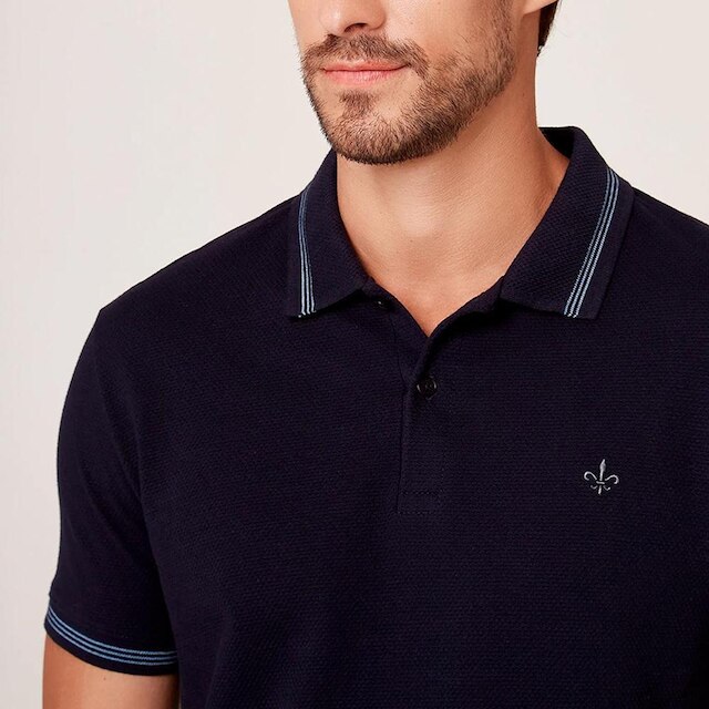 Camisa Polo Dudalina Favo Textura Masculino