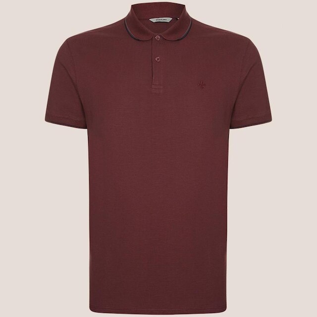 Camisa Polo Dudalina Jacquard Masculino