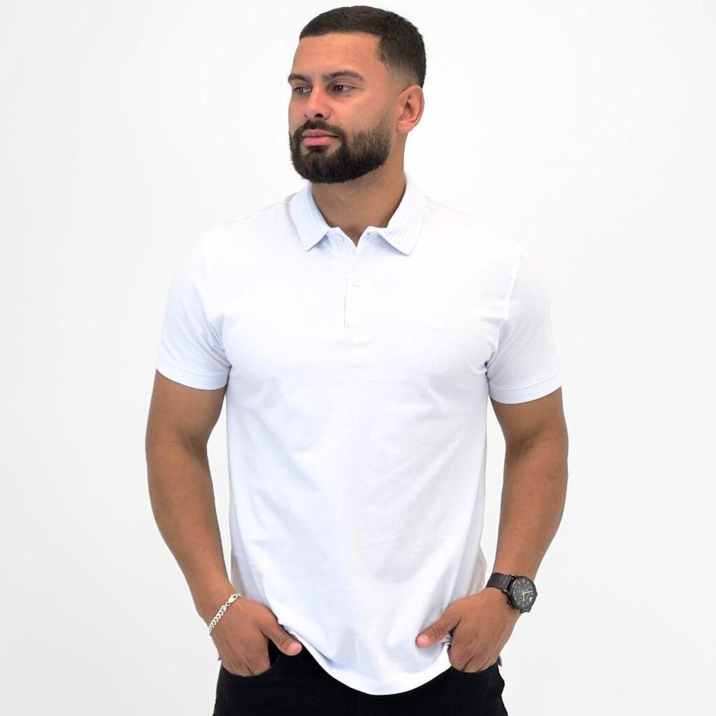 Camisa Polo Dudalina Manga Curta Básica Masculina