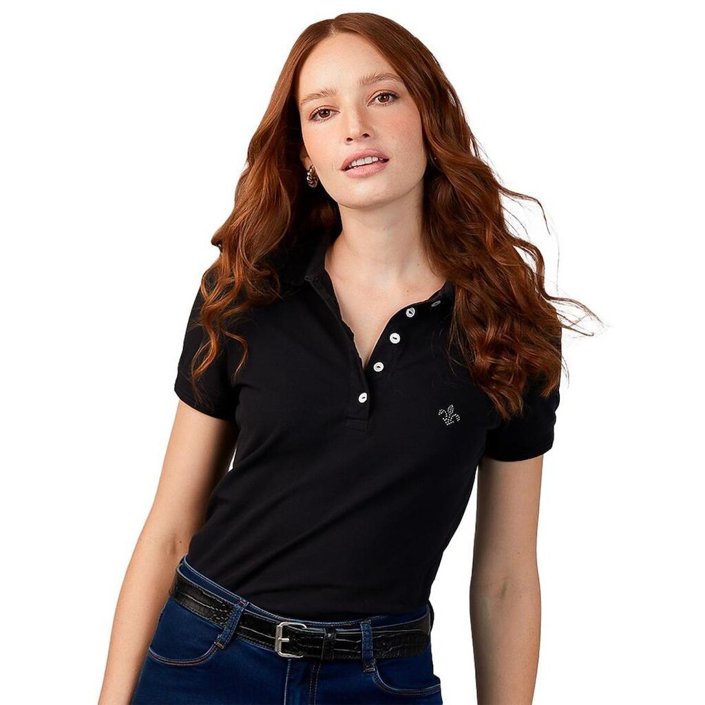 Camisa Polo Dudalina Piquet Basic Feminino