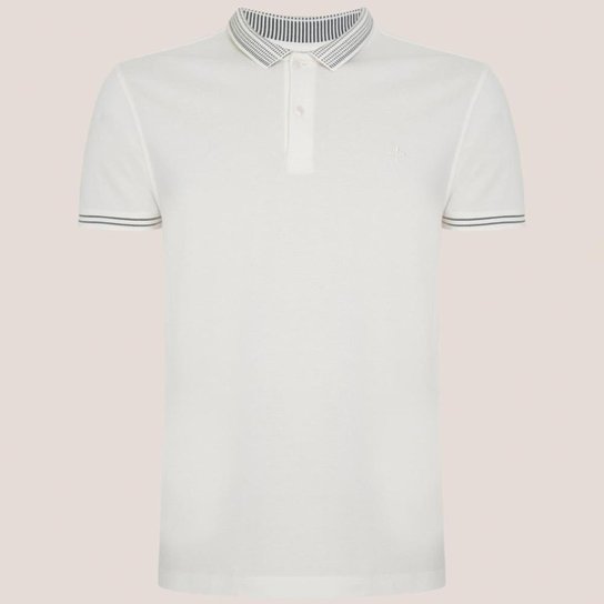 Camisa Polo Dudalina Piquet Jacquar Masculino