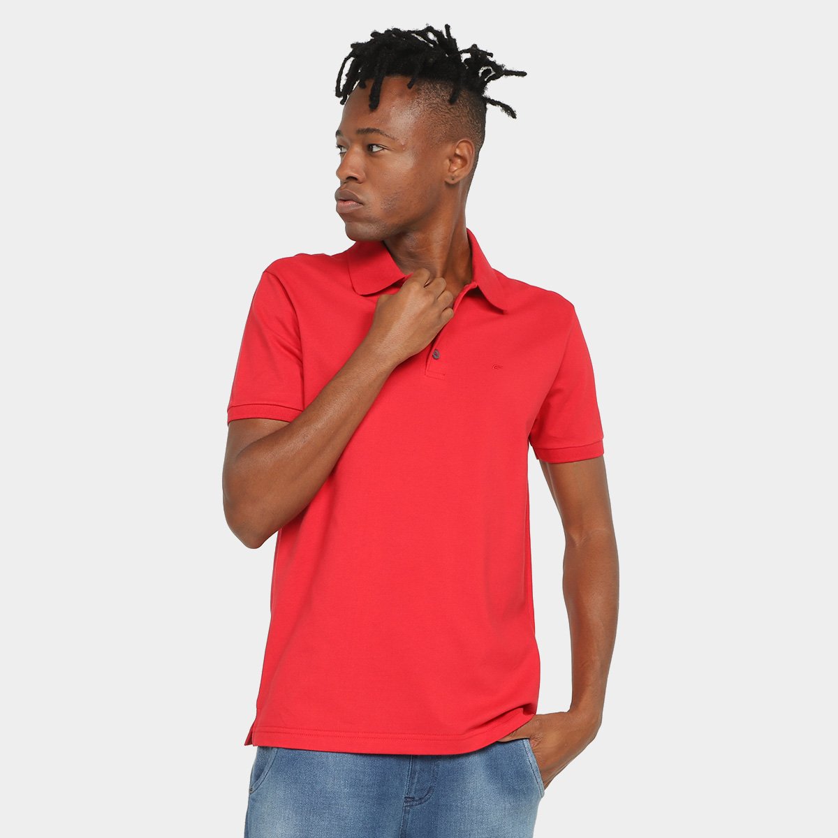 Menor preço em Camisa Polo Ellus Piquet Easa Classic Manga Curta Masculina - Vermelho