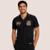 Camisa Polo em V Corinthians Masculina - Preto