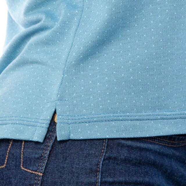 Camisa Polo Feminina Casual Poa Leve Gola Conforto Dia a Dia