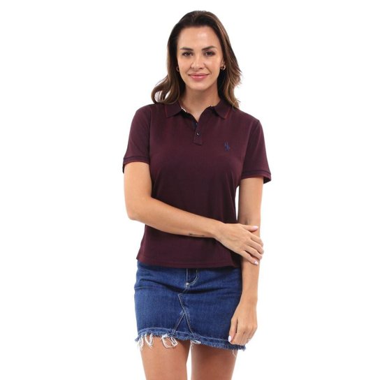 Camisa Polo Feminina Manga Curta Piquet Dia a Dia