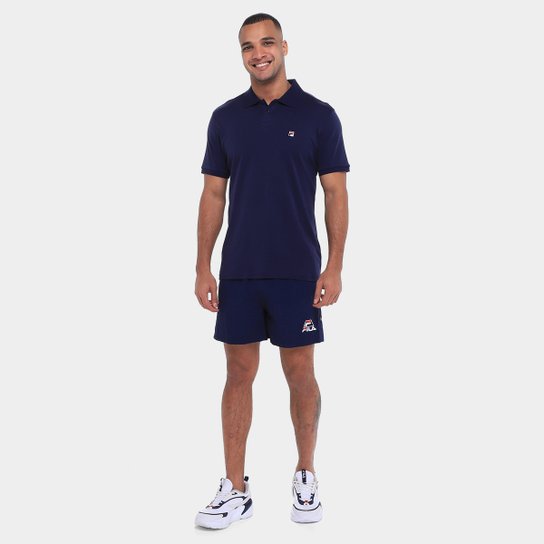 Camisa Polo Fila Italian Fit Pima Masculina