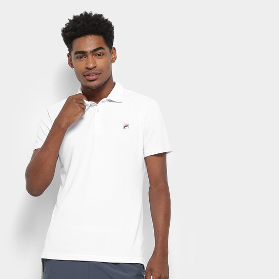Camisa Polo Fila Spot II Masculina - Branco
