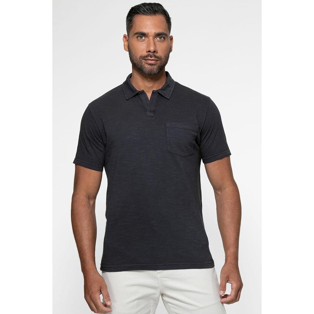 Camisa Polo Flamê Bolso Preto