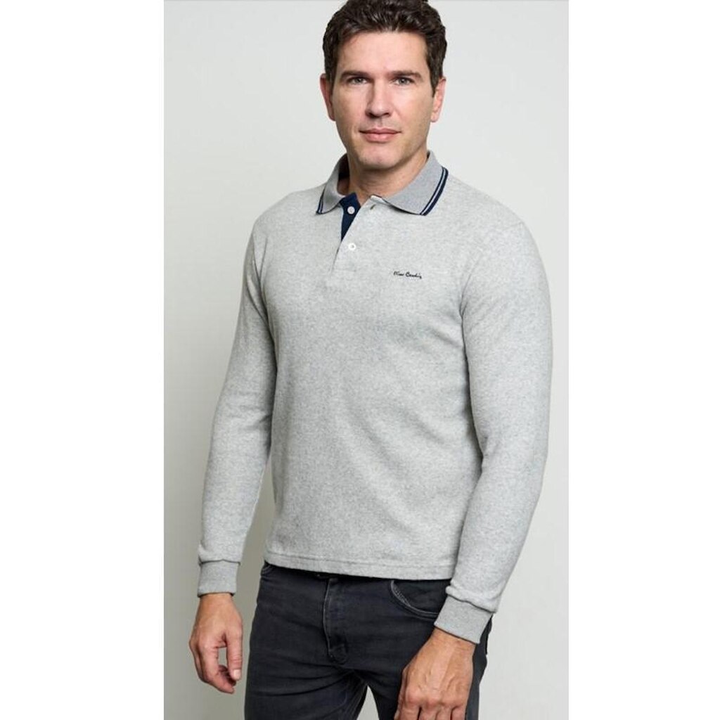 Camisa Polo flanelada Pierre Cardin