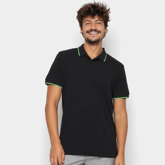 Camisa Polo Forum Básica Masculina
- Preto