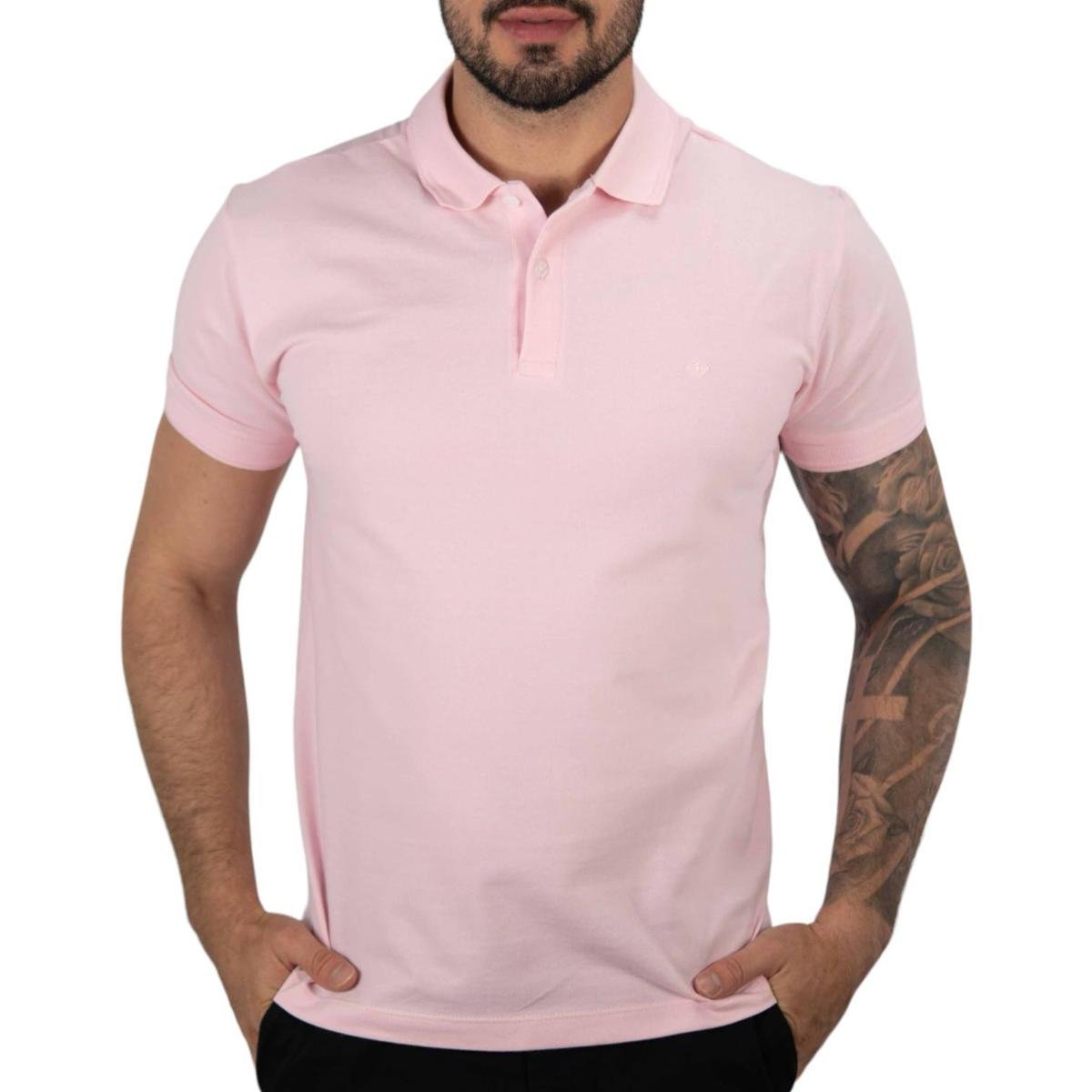 Camisa Polo Forum Rosa - Rosa Menor preço em Camisa Polo Forum Rosa - Rosa