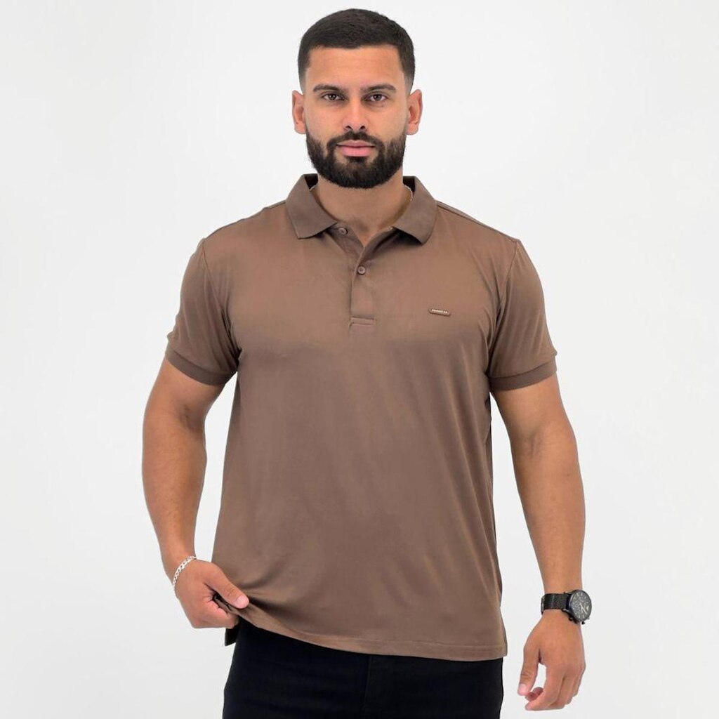 Camisa Polo Gangster Básica Manga Curta Masculina