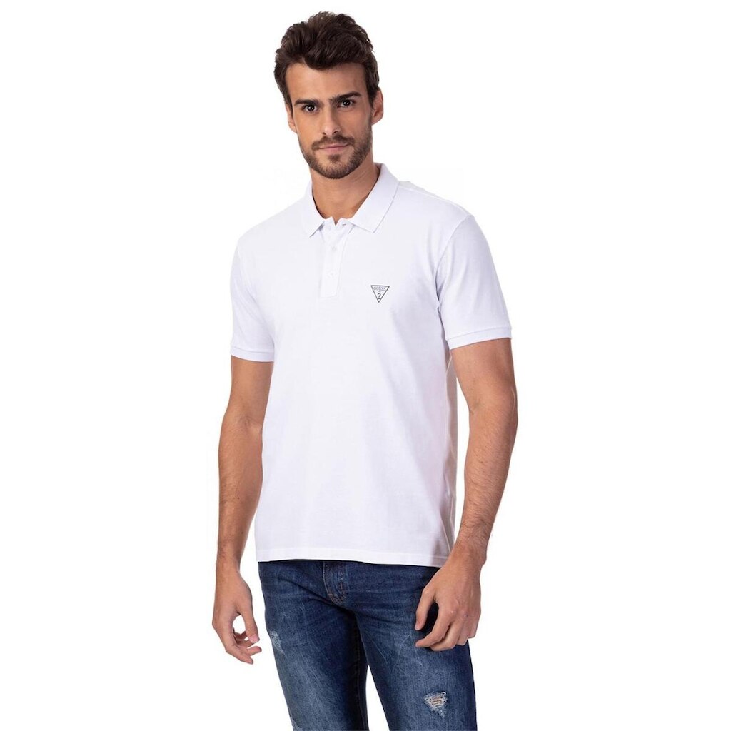 Camisa Polo Guess Basic Branco