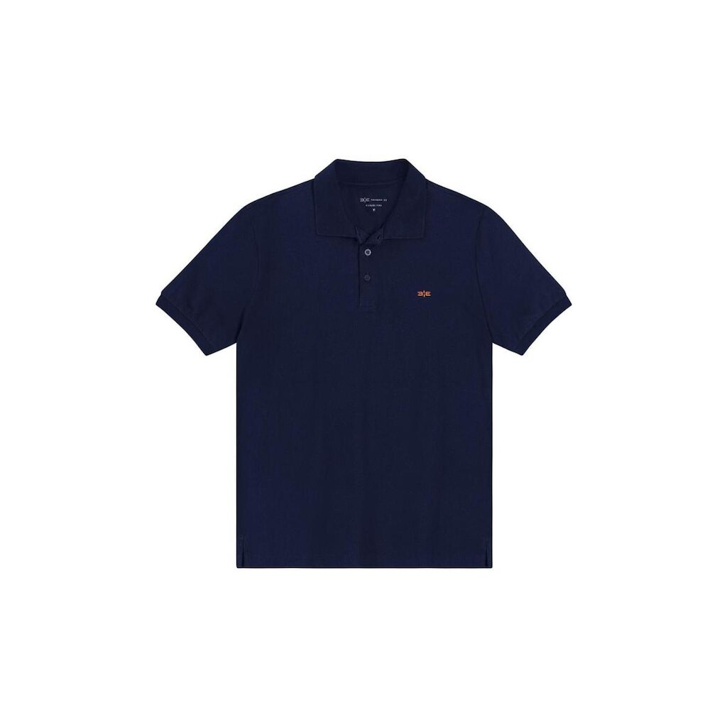 Camisa Polo Hangar 33 Algodão Pima Azul Marinho Tam. M