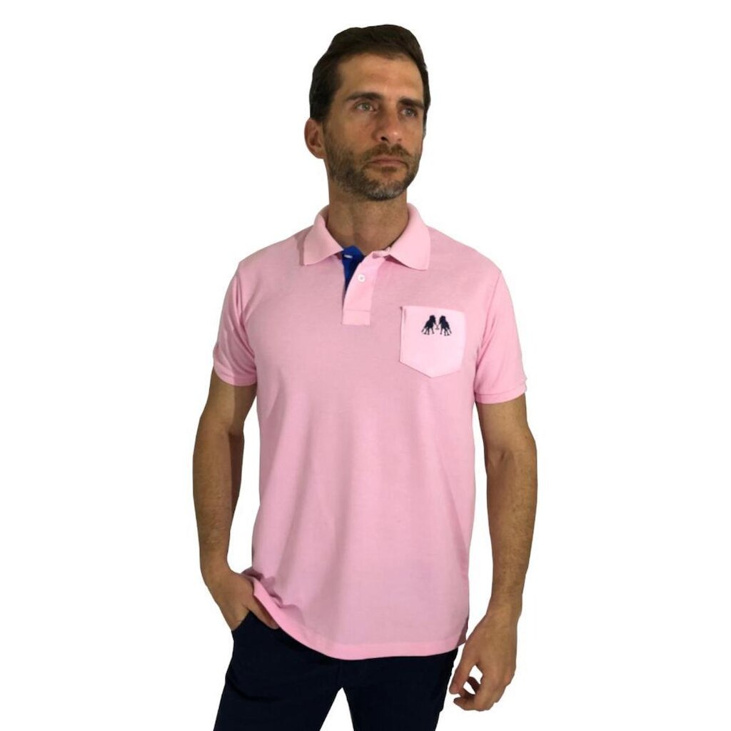 Camisa Polo Hipica Polo Club Com Bolso Estilo