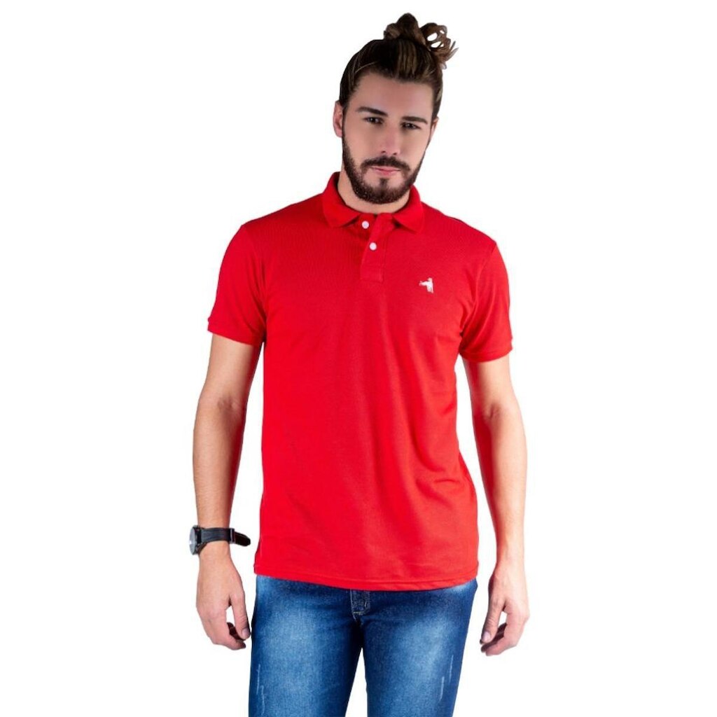 Camisa Polo Hipica Polo Club Estilo Algodão Masculina