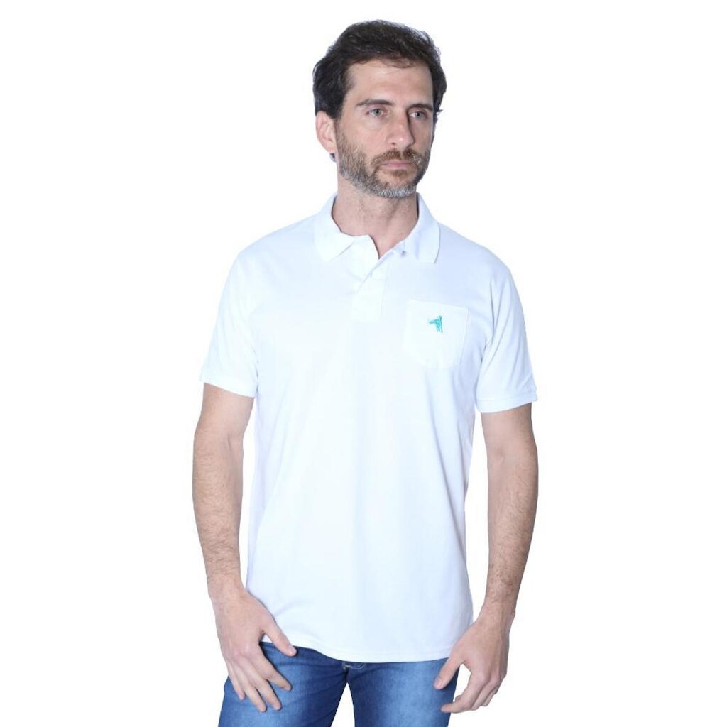 Camisa Polo Hipica Polo Club Masculino Meia Malha Com Bolso