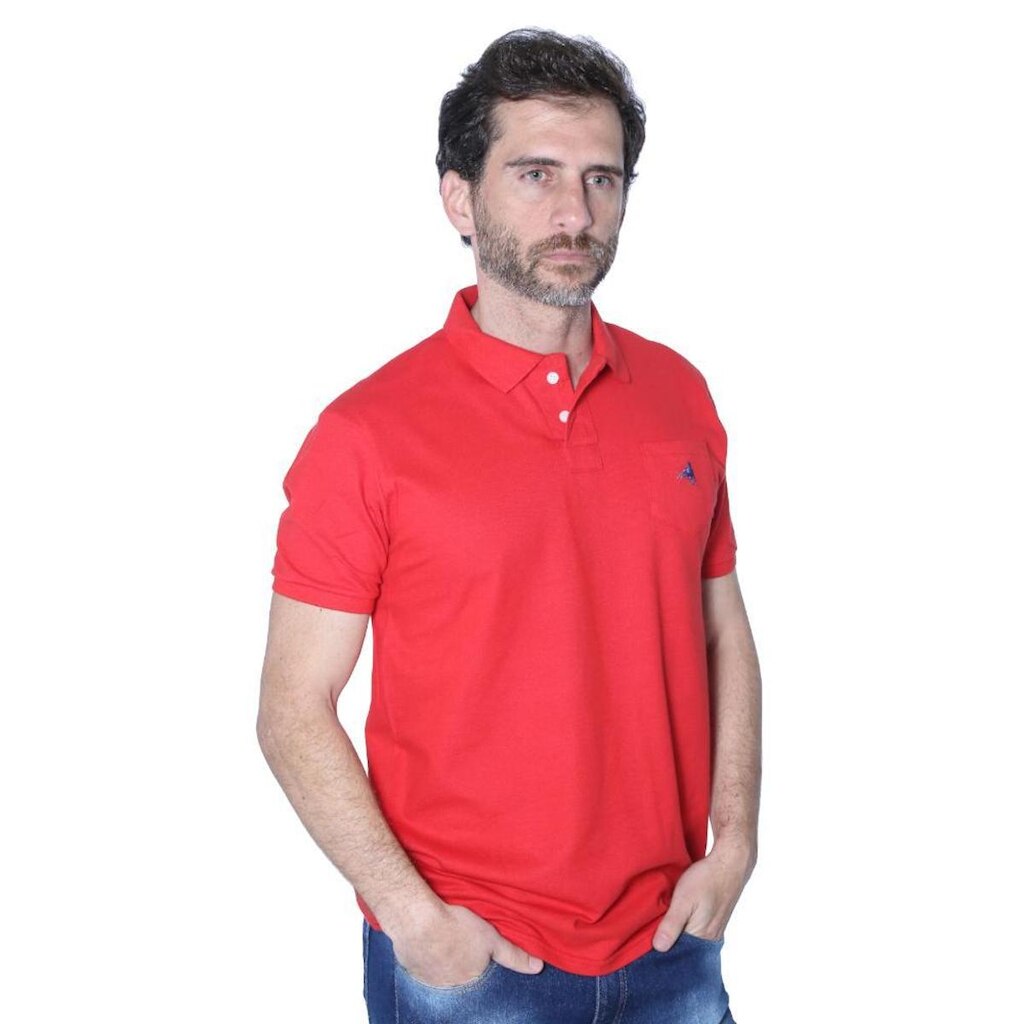 Camisa Polo Hipica Polo Club Masculino Piquet Com Bolso