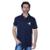 Camisa Polo Hipica Polo Club Recorte Lateral Exclusivo - Marinho