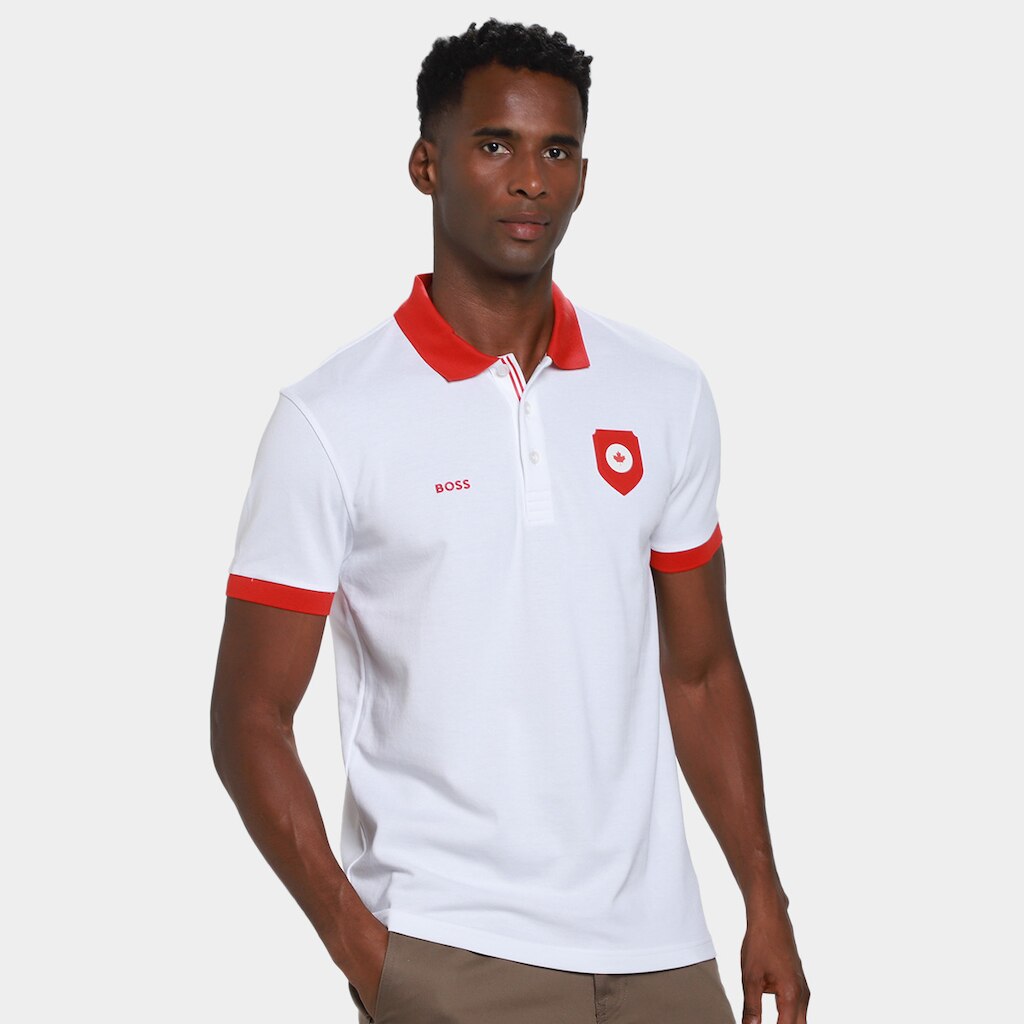 Camisa Polo Hugo Boss Luz Paddy Masculina