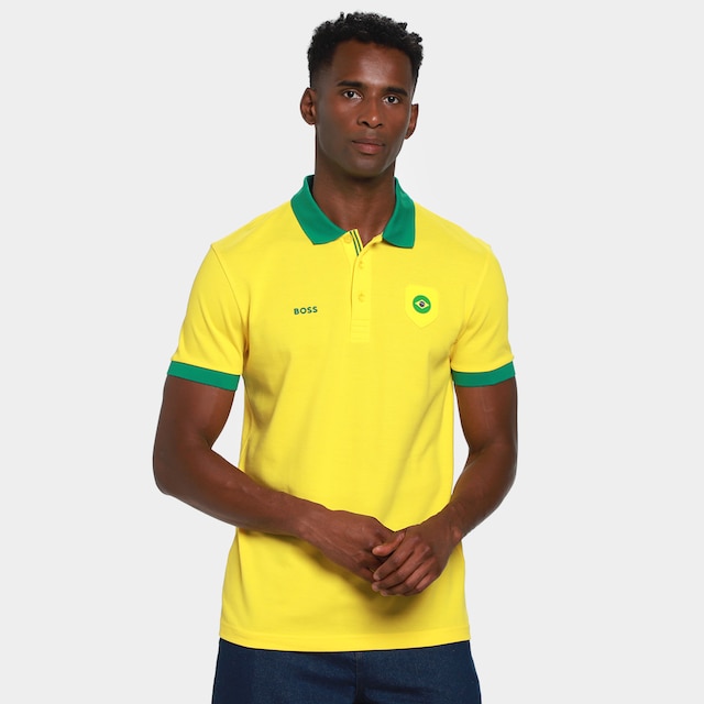 Camisa Polo Hugo Boss Luz Paddy Masculina
