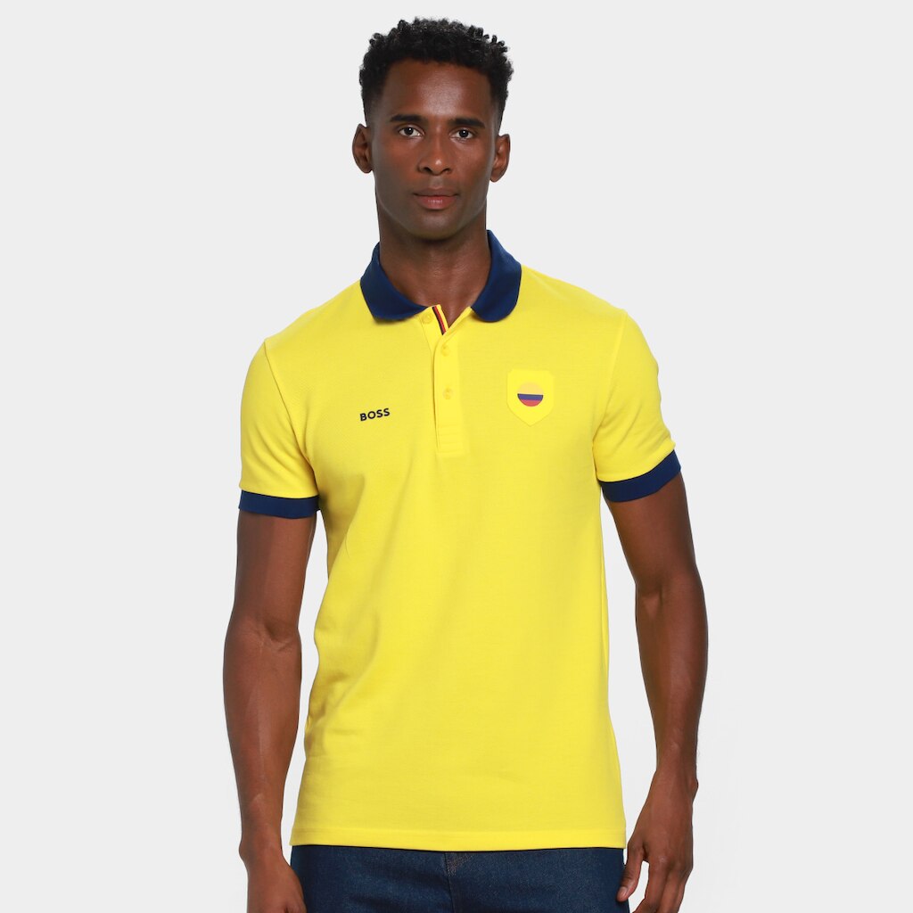 Camisa Polo Hugo Boss Luz Paddy Masculina