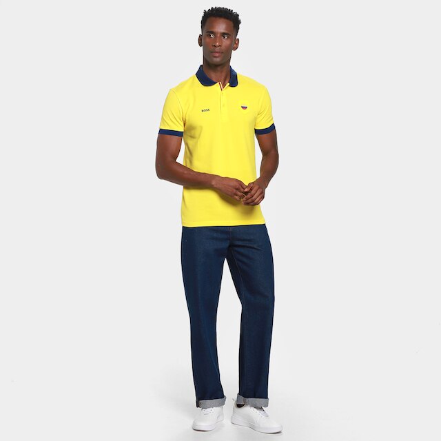 Camisa Polo Hugo Boss Luz Paddy Masculina
