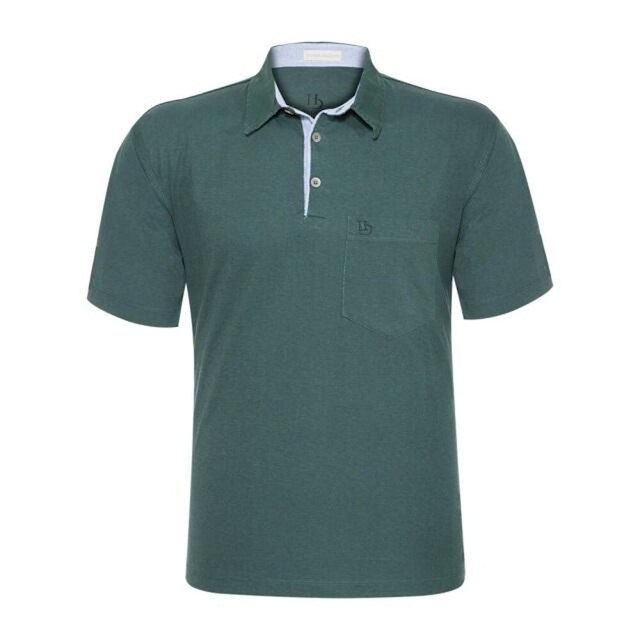 Camisa Polo Hugo Deleon Bolso Confort Sarja Verde