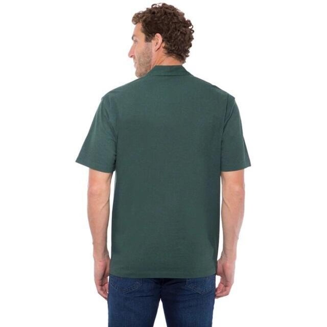 Camisa Polo Hugo Deleon Bolso Confort Sarja Verde