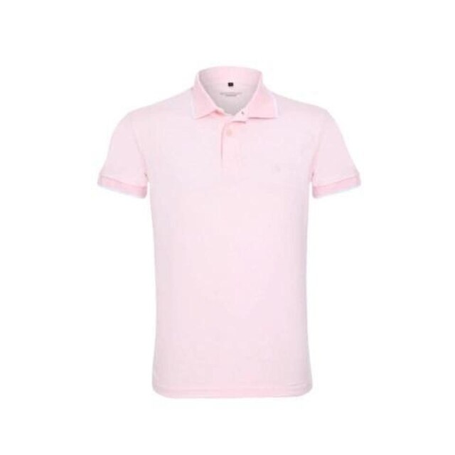 Camisa Polo Hugo Deleon Malha Lisa Rosa