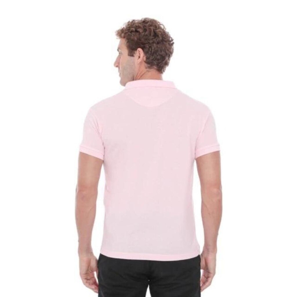 Camisa Polo Hugo Deleon Piquet Slim Lisa Rosa