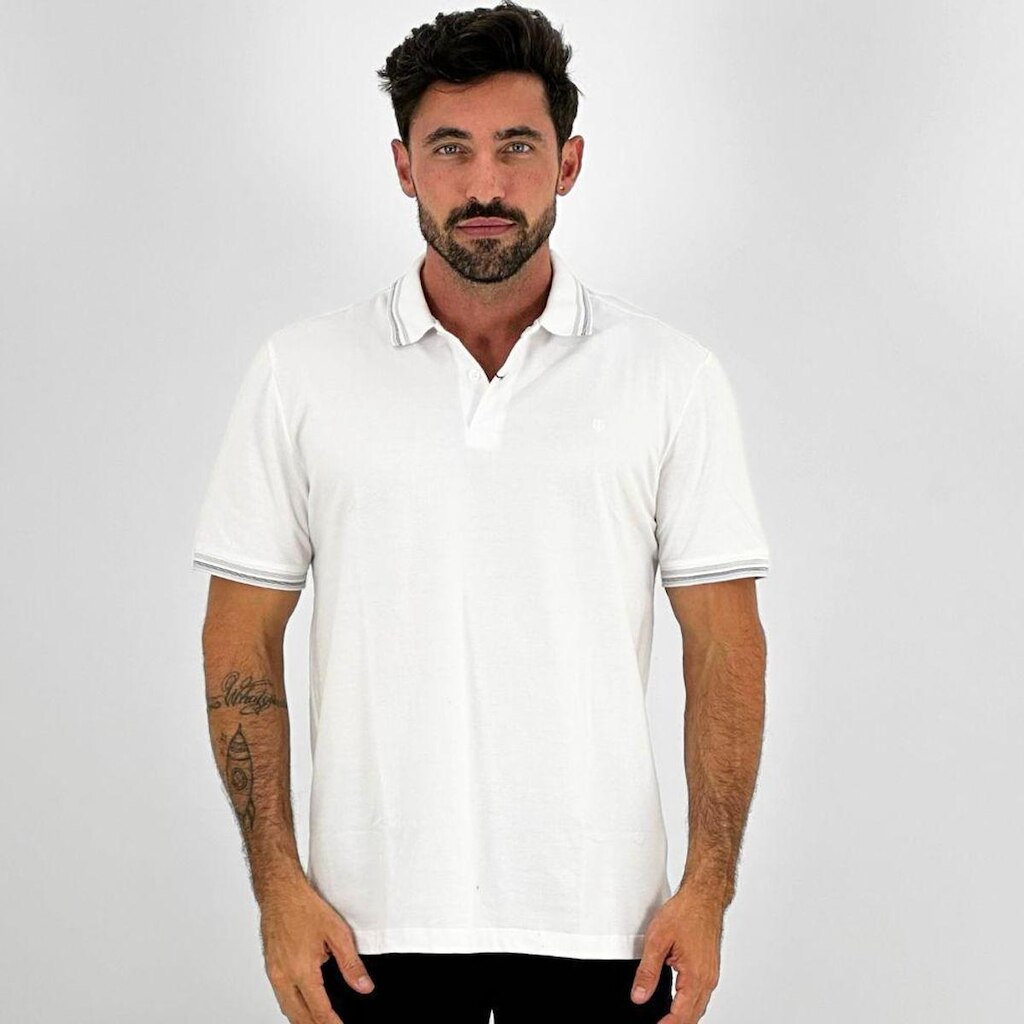 Camisa Polo Individual Manga Curta Masculina