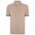 Camisa Polo Individual Piquet Friso Masculino - Bege