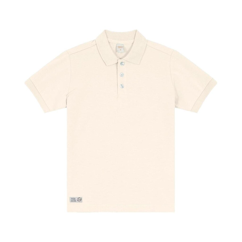 Camisa Polo Infantil Masculina Trick Nick Bege