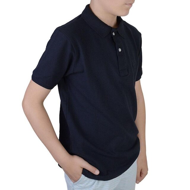 Camisa Polo Infantil Menino King&joe Piquet Preto - PO000