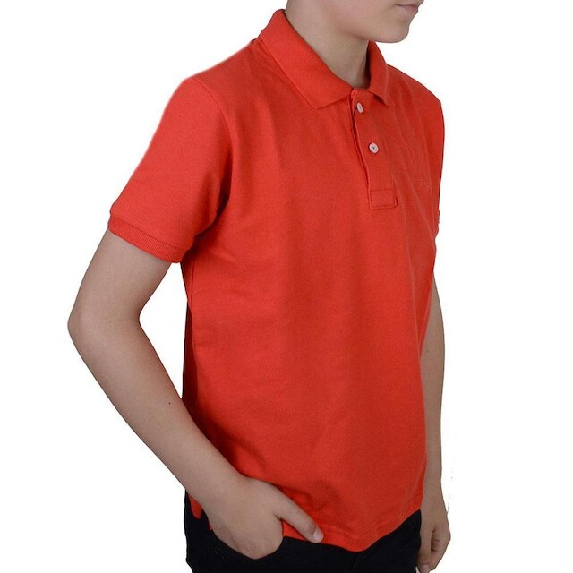 Camisa Polo Infantil Menino King&joe Piquet Vermelha - PO000