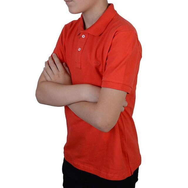 Camisa Polo Infantil Menino King&joe Piquet Vermelha - PO000