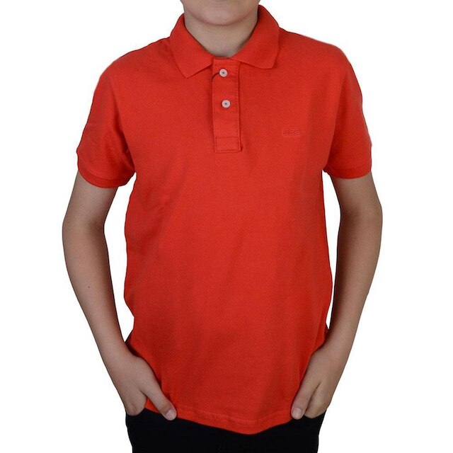 Camisa Polo Infantil Menino King&joe Piquet Vermelha - PO000