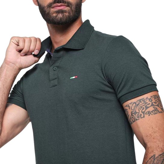 Camisa Polo Itália Industrie Básica Piquet Premium