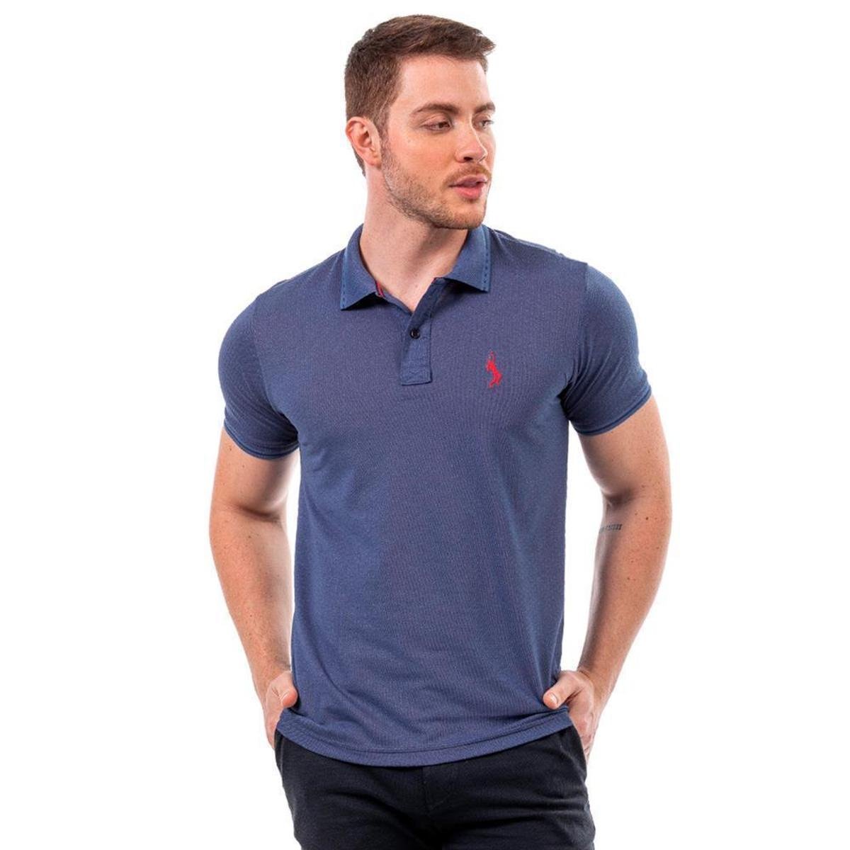 Camisa Polo John Pull Masculina Algodão Manga Curta Casual Menor preço em Camisa Polo John Pull Masculina Algodão Manga Curta Casual
