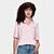 Camisa Polo Lacoste Casual Feminina - Rosa Claro
