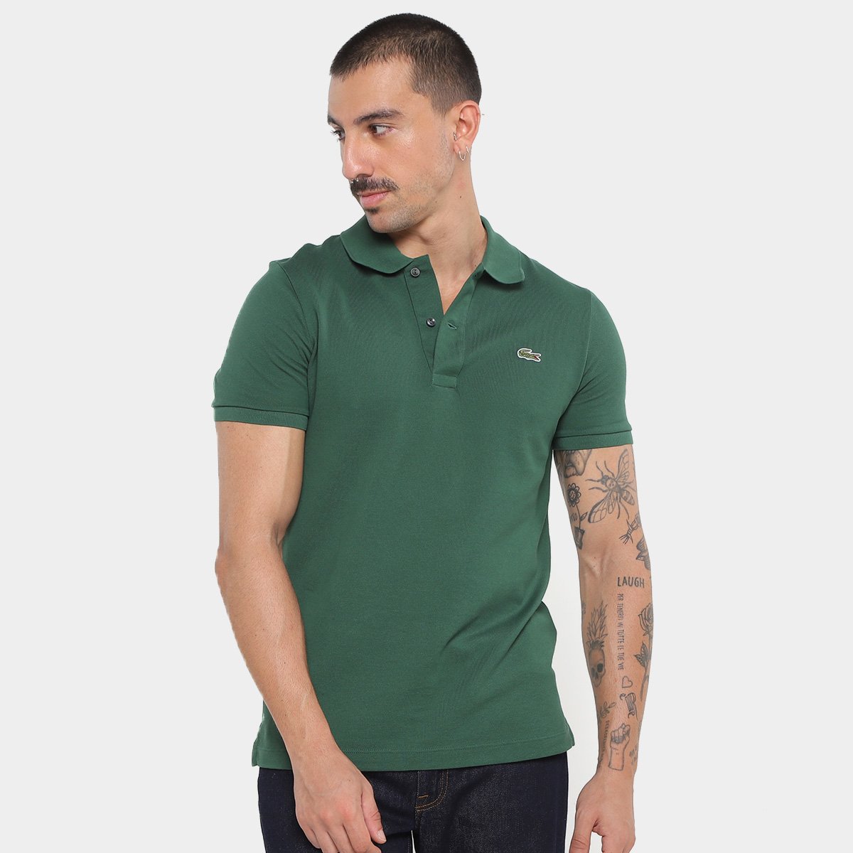 Camisa Polo Lacoste Casual Masculina Menor preço em Camisa Polo Lacoste Casual Masculina