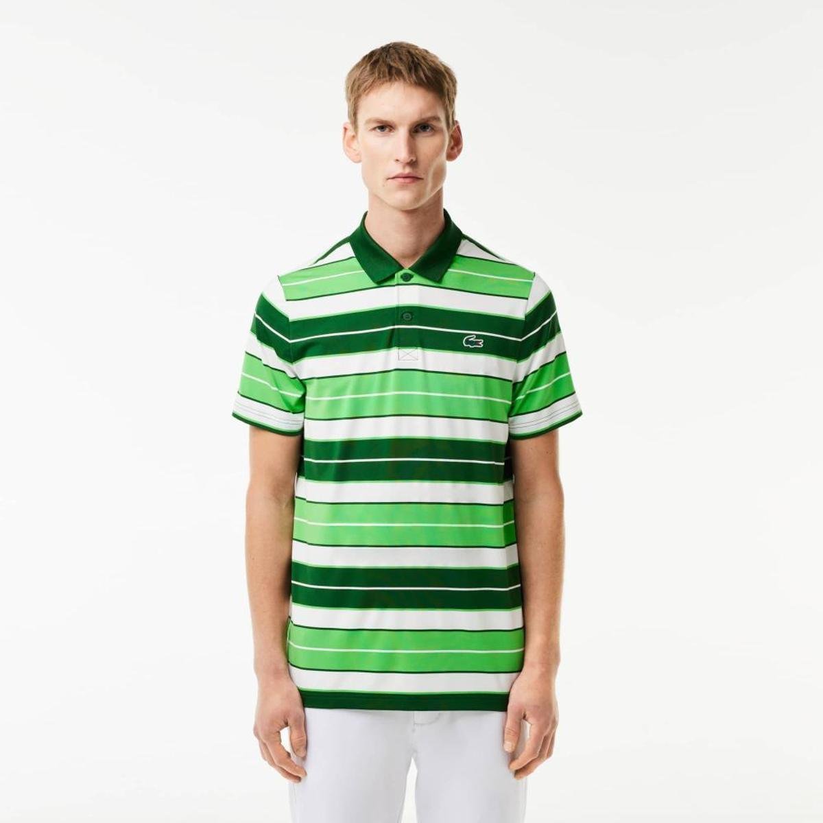 Camisa Gola Polo Masculina Polo Listrada Lacoste Camisa Polo