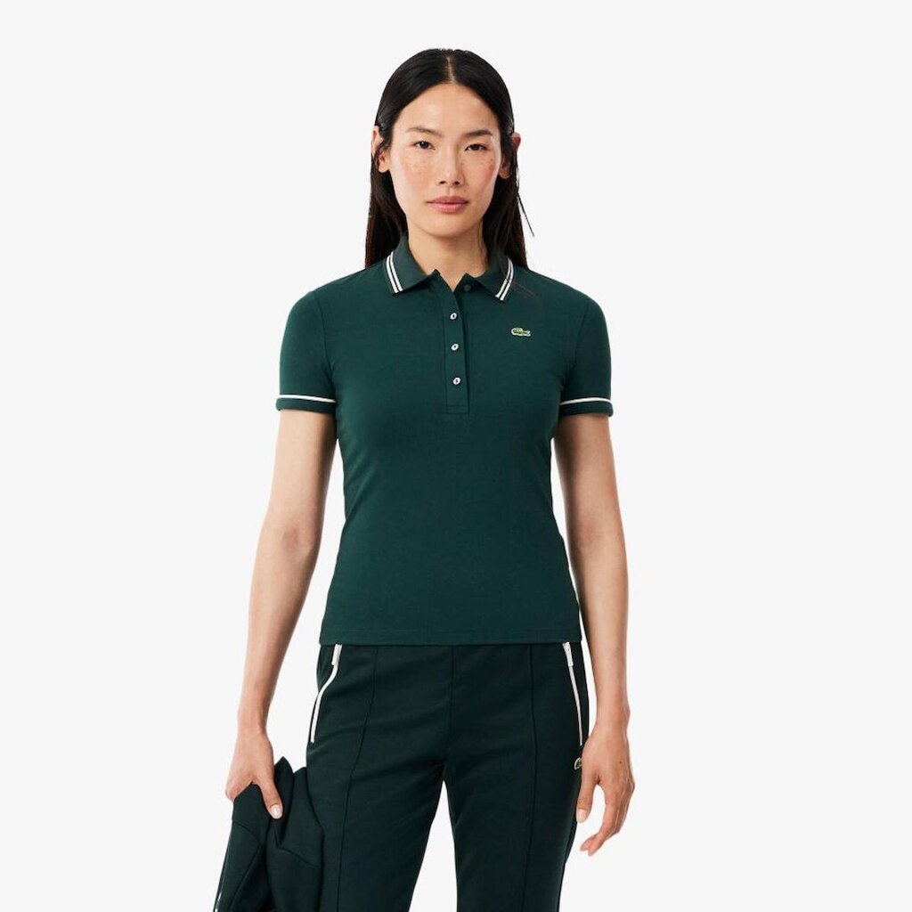 Camisa Polo Lacoste L.12.D Slim Fit Feminina